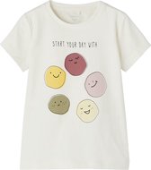 Name-it Meisjes Shortsleeve Tshirt Tanna White Alyssum