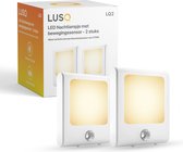 LUSQ® - 2 stuks - Nachtlampje Volwassenen Stopcontact met Bewegingssensor en Stopcontact beschermers - Dag/Nacht Sensor - Bedlampje - Verlichting Babykamer - Volwassenen, Kinderen