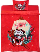Fleece kerst-beddengoed Mickey Mouse DISNEY 135cm x 200cm