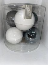 Boules de sapin de Noël de différentes couleurs - verre véritable - Décoration - Pack de 2