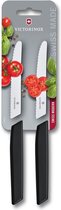 Couteau à tomates et saucisses Victorinox Swiss Modern - 2 pièces - Zwart