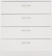 Brande Ladekast 4 Lades – Bureau – Kast Stevig - Wit