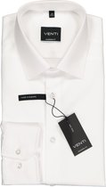 Venti - Heren Overhemd - Poplin - Strijkvrij - Regular fit - Wit