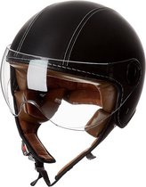 BHR 801 TG | vespa helm | zwart leer | maat XL