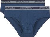 Emporio Armani Core Logoband 2P Brief Mannen Onderbroek - ABISSO/ABISSO - Maat XL