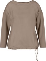 SAMOON Dames T-shirt met korte mouwen Nordic Taupe-42