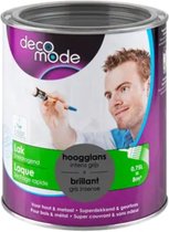 Decomode lak sneldrogend hoogglans intens grijs verf 750ml