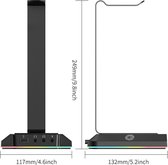 TechStar Headset stander- Headset- Headset stand- Gaming- RGB-verlichting