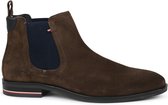 Tommy Hilfiger - Chelsea Boot Suede Bruin - 46 -