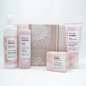BISOU Bodycare GiftBox - Gezichtverzorging Geschenkset - Facial Wash Softener Foam 150ml - Facial Cream Polish 110ml - Facial Toner 150ml - Facial & Eye Cream 50ml