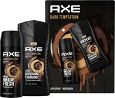Coffret AX Dark Temptation - Coffret Cadeau - Déodorant 150 ml et Gel Douche 250 ml
