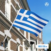 Vlag Griekenland 100x150cm - Glanspoly