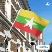 Vlag Myanmar 100x150cm - Spunpoly