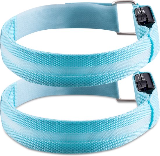 2 Stuks Oplaadbare LED Reflecterende Armband - Veiligheidslicht Hardlopen Fietsen