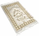 Gebedskleed Lurex wit goud