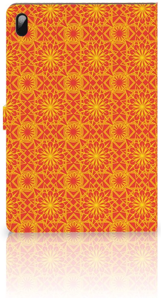 Samsung Galaxy Tab S7 FE | S7+ | S8+ Tablet Hoes Batik Oranje