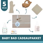 My Little Friends - Baby Bad Cadeaupakket - 5-delig - Jollein - The Gift Label - Kraampakket - Baby cadeau meisje - Baby cadeau jongen - Babyshower cadeau