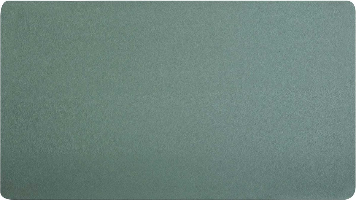 Placemat Leather Recycle Green Dz 43.5x28.5cm - Rectangle