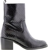 Tango | Bobby 7-c black leather ankle boot - black sole | Maat: 37