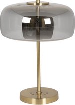 Tafellamp inclusief lichtbron Ø 33*33 cm LED Grijs Metaal, Glas Tafellamp Bureaulamp Nachtlamp