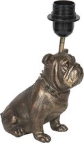 Lampenvoet Tafellamp 24*24*35 cm E27/max 1*60W Bruin Kunststof Rechthoek Hond Lampvoet
