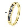 The Jewelry Collection Ring Saffier En Diamant 0.02ct H Si - Bicolor Goud