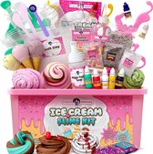 Original Stationery Ice Cream Fluffy Slime Kit. Pluizige Slijm Kit voor Meisjes Alles in Één Doos om ijs Slimes te Maken - Maak Pluizig, Boter, Wolk en Schuim