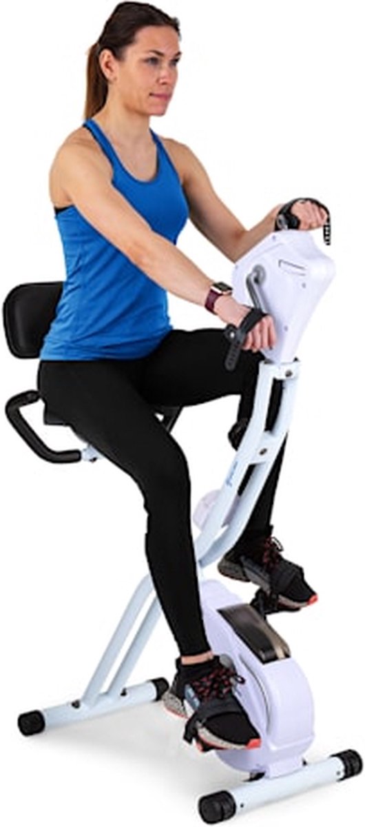 CAPITAL SPORTS Azura Full Body Comfort hometrainer - cardiofiets met handfiets - 8 standen- trainingscomputer - Vliegwielmassa: 7,5 kg - Draagkracht: max. 100 kg