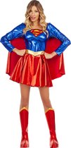 FUNIDELIA Supergirl kostuum voor vrouwen Kara Zor-El - Maat: S - Rood