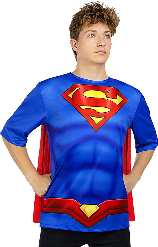 FUNIDELIA Superman Costume Pack pour Homme Homme d'Acier - Taille: L-XL - Rouge