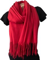 Lange Warme Sjaal - Effen - Rood - 180 x 78 cm (5#)