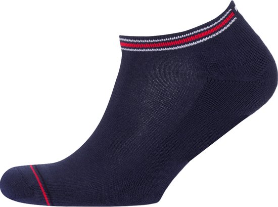 Tommy Hilfiger Iconic Sports Sneaker Socks (2-pack) - heren sport enkelsokken - donkerblauw - Maat: 43-46