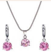 Sieraden set - Oorbellen, ketting - 44 tot 50 Centimeter - 8 Milimeter - Damesdingetjes