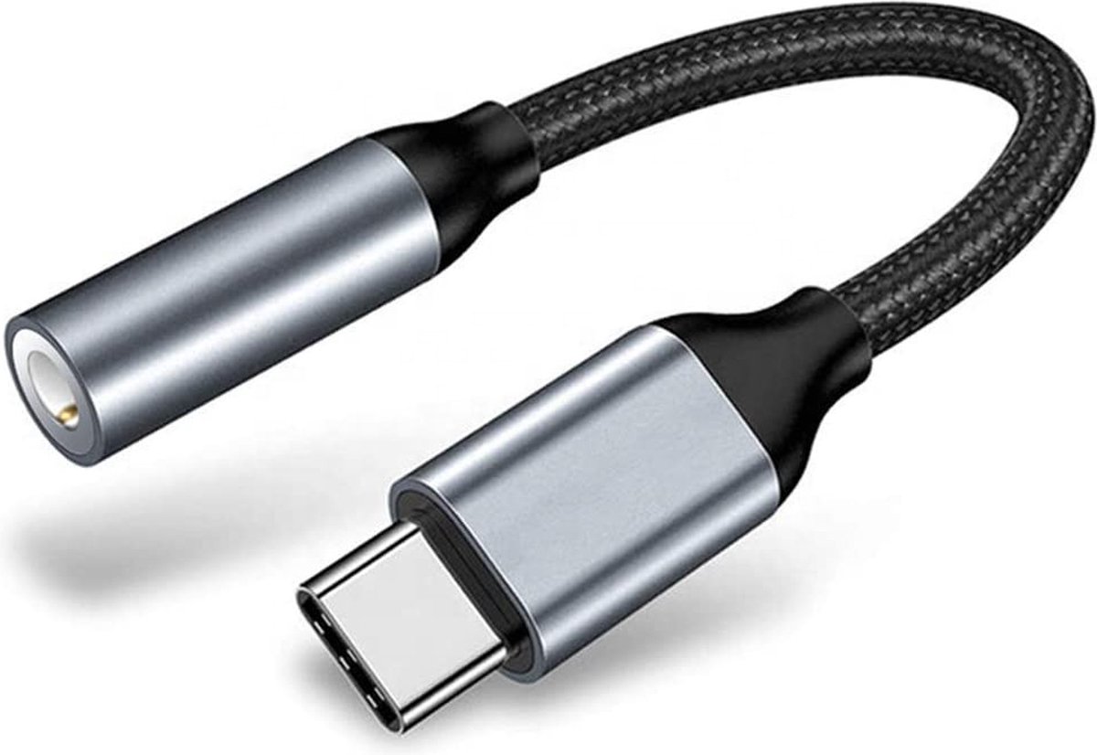 Qost USB C naar Aux adaper - Compatible met Apple - Macbook - Chrombook - USB C naar Headphone Jack - USB C naar Aux Headphone Jack