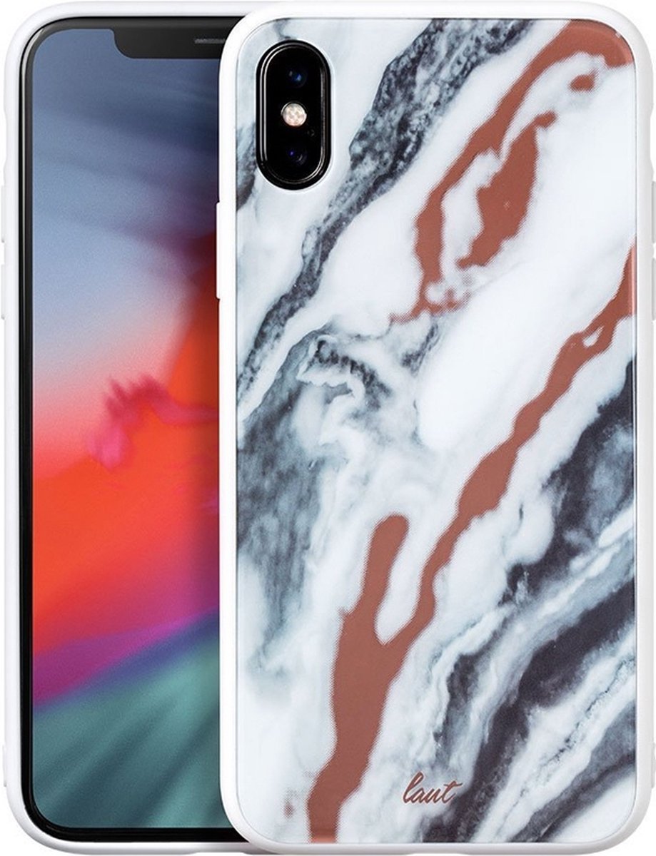 LAUT - Mineral Glass iPhone XS Max Case - wit