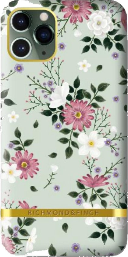 Richmond & Finch Sweet Mint bloemen hoesje voor iPhone 12 mini - groen