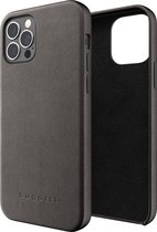 bugatti Porto Full Wrap Case volnerf leer hoesje voor iPhone 12 Pro Max - zwart