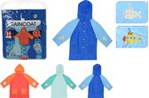 Regenjas voor kinderen duo kleur blauw