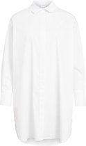 Vila Blouse Vigimas Oversize L/s Long Shirt/su- 14072147 Optical Snow Dames Maat - W44