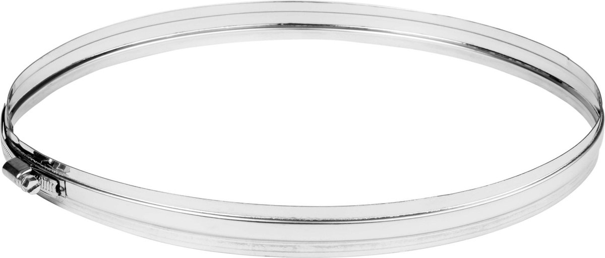 RVS buisklem voor buis 42,4 mm, Muurafstand 35 mm