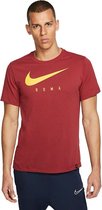 Nike - AS Roma T-shirt - DriFit - Rood - Maat L