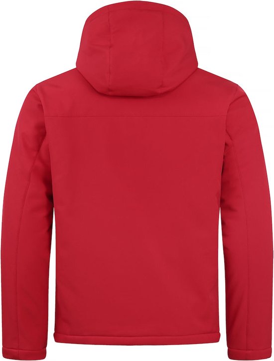 Clique Padded hoody softshell rood