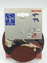 Lux 102389 Schuurschijven 115 mm ongeperforeerd Korrel K240 Klittenband
