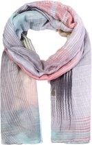 Dunne Sjaal Multicolor - 180x85 cm - Grijs