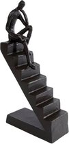 - sculptuur | stairs | zwart | metaal | 13x5,5x24 cm - zwart - 13x55x24