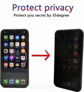 Apple iPhone 13 pro Privacy Gehard Glas Tempered Glass Screen Protector Cover met Cleaning Set