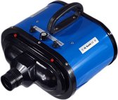 Super Krachtige Hondenföhn 500W-3400W - Waterblazer met Verstelbare Kracht en Temperatuur - Hondenfohn met 2 Motoren en Windsnelheid tot 80M/S - Inclusief 3 Opzetstukken - Blauw