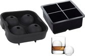 XXL IJsblokjesvorm - IJsblokjes - 4 IJsballen en 4 IJsblokken - Whiskey Set - Siliconen