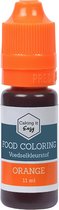 Caking it Easy ® - Eetbare Kleurstof - Waterbasis kleurstof Oranje | Taarten / Bakken | Oranje Voedingskleurstof in handig doseer-flesje | 11 mililiter |