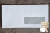 Digitale EA5/6 Envelop met venster rechts (110 x 220 mm) - 90 grams met stripsluiting - 500 stuks